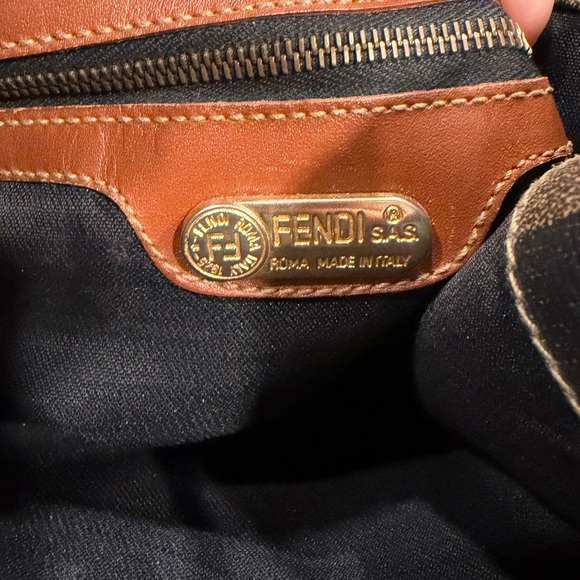 Vintage-Authentic Fendi Backpack -  Pequin pattern from the early to mid 90s - Picture 9 of 14